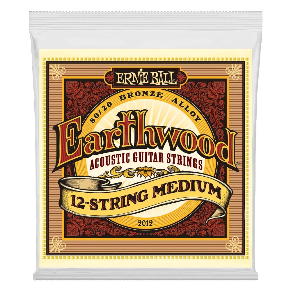 Get Ernie Ball 2012 Earthwood 80/20 Bronze Medium 12-String Acoustic Guitar Strings (11-52) Now