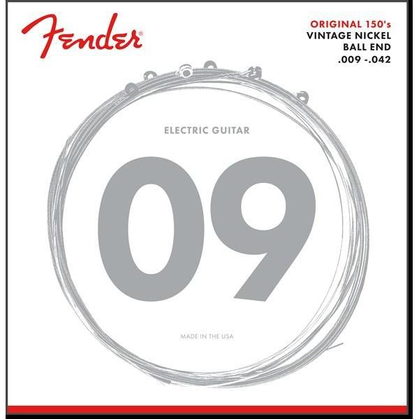 Fender 150L Light 9 - 42 Pure Nickel Wound Electric Guitar Strings with Warm Tone