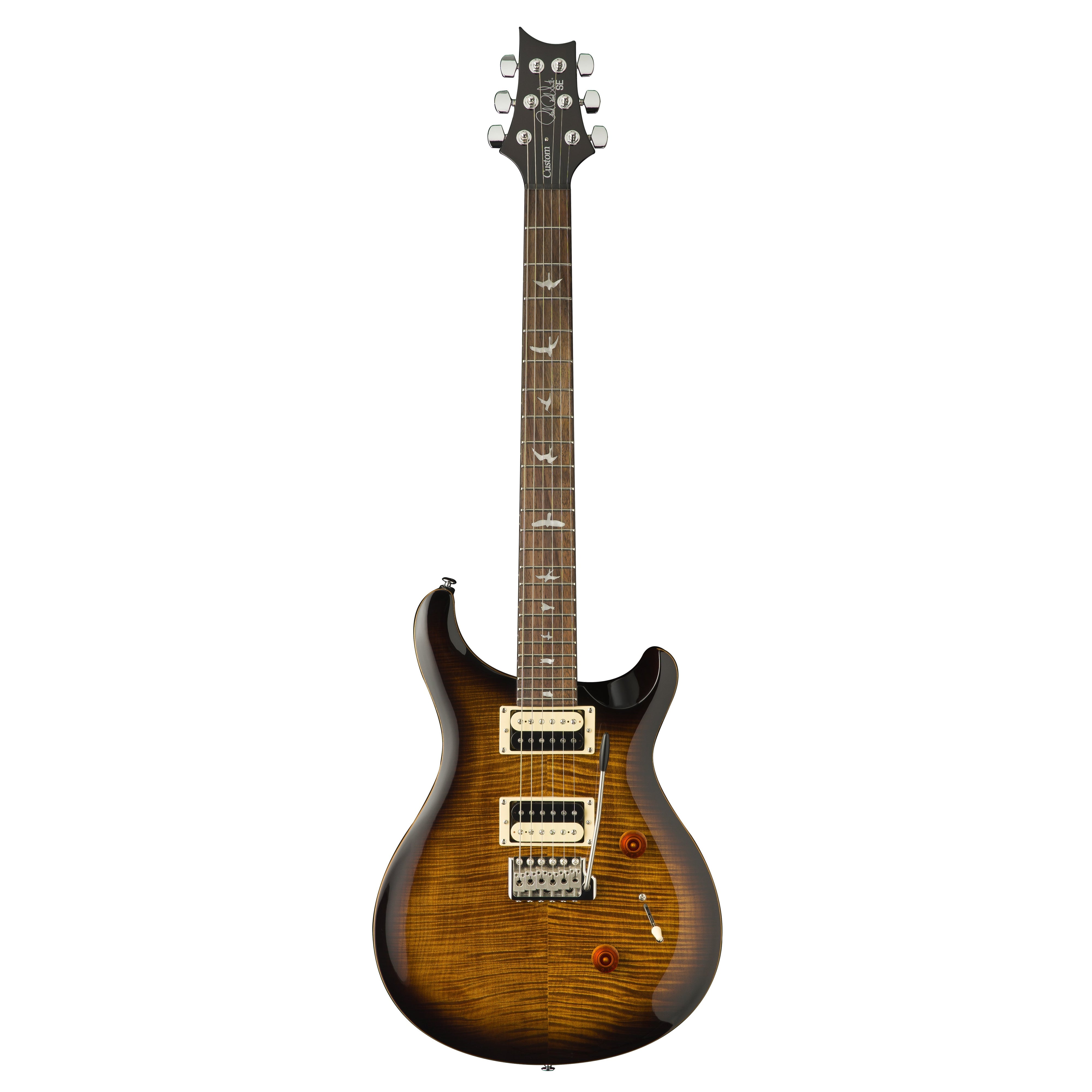 Paul Reed Smith SE Custom 24 Black Gold Sunburst Electric Guitar with Gig Bag