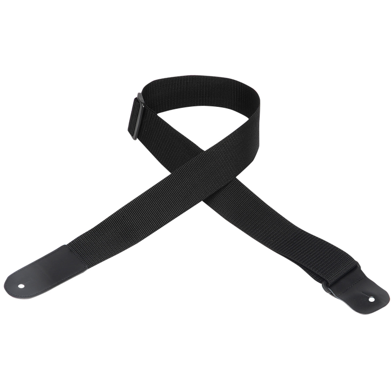 Levy's M8POLYL-XL-BLK 2 Nylon Guitar Strap: Extra Long, Black - Great Deal
