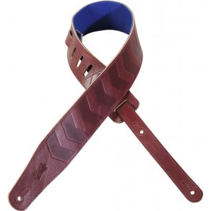 Hot Deal! Levy's MVX26C Leather Guitar Strap in Burgundy 2 3/4 Inch