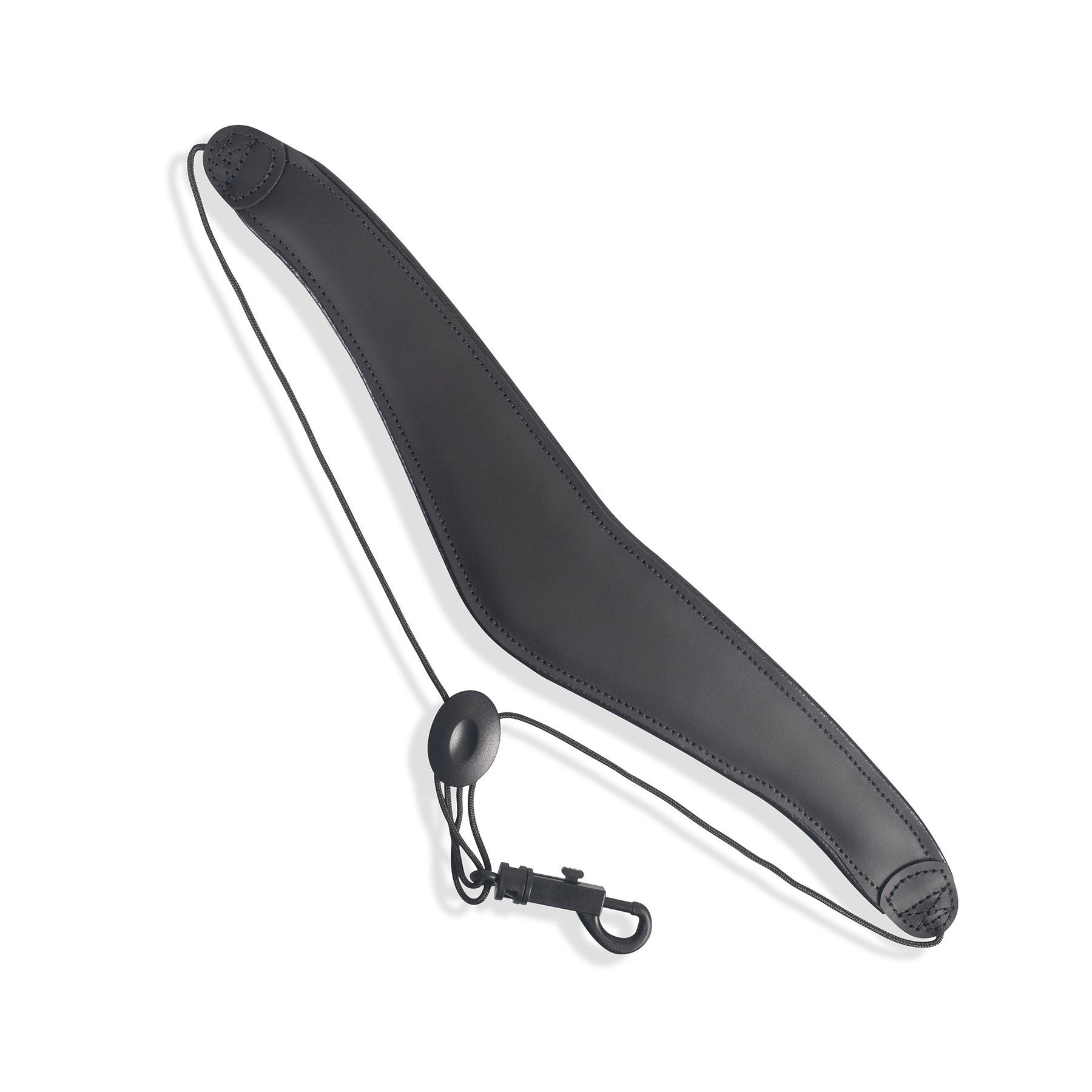 Levy's Luxury 2.5-Inch Black Top Grain Leather Saxophone Strap M27L