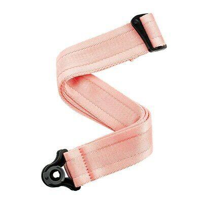 D'Addario Auto Lock 2 Nylon Guitar Strap - Brand - New Rose Color