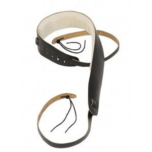 Levy's 2-1/2 Black Leather Banjo Cradle Strap with Adjustable Length