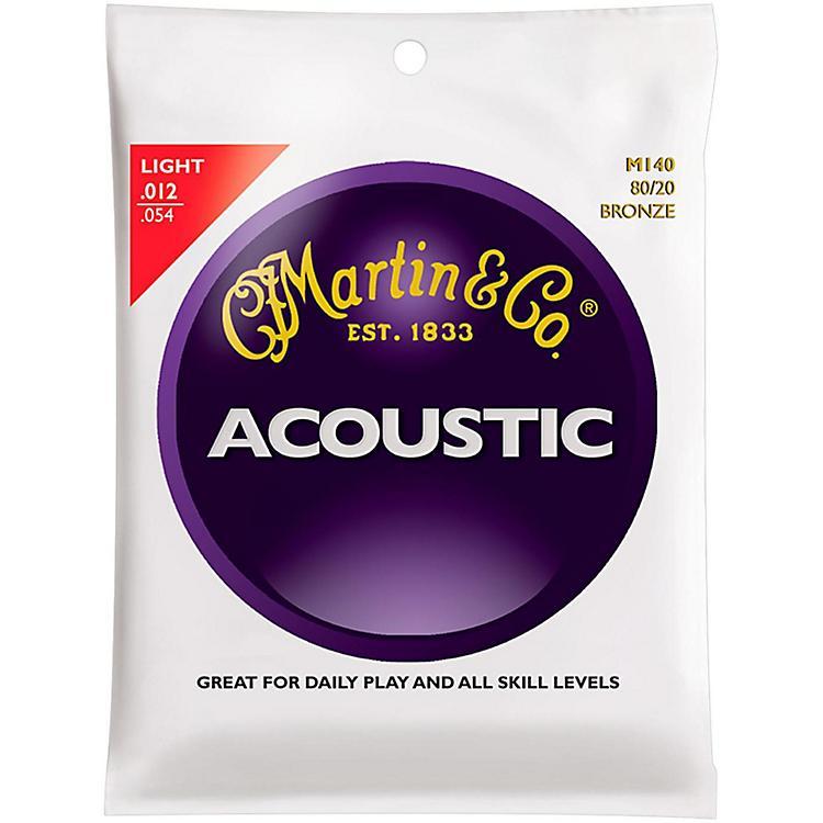 Martin Light 12 - 54 80/20 Bronze Acoustic Guitar Strings for Quality Play