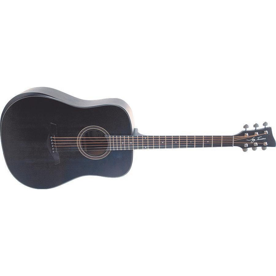 Jay Turser JTA54B-OPB Acoustic Dreadnought Guitar in Open Pore Black - Great Deal!