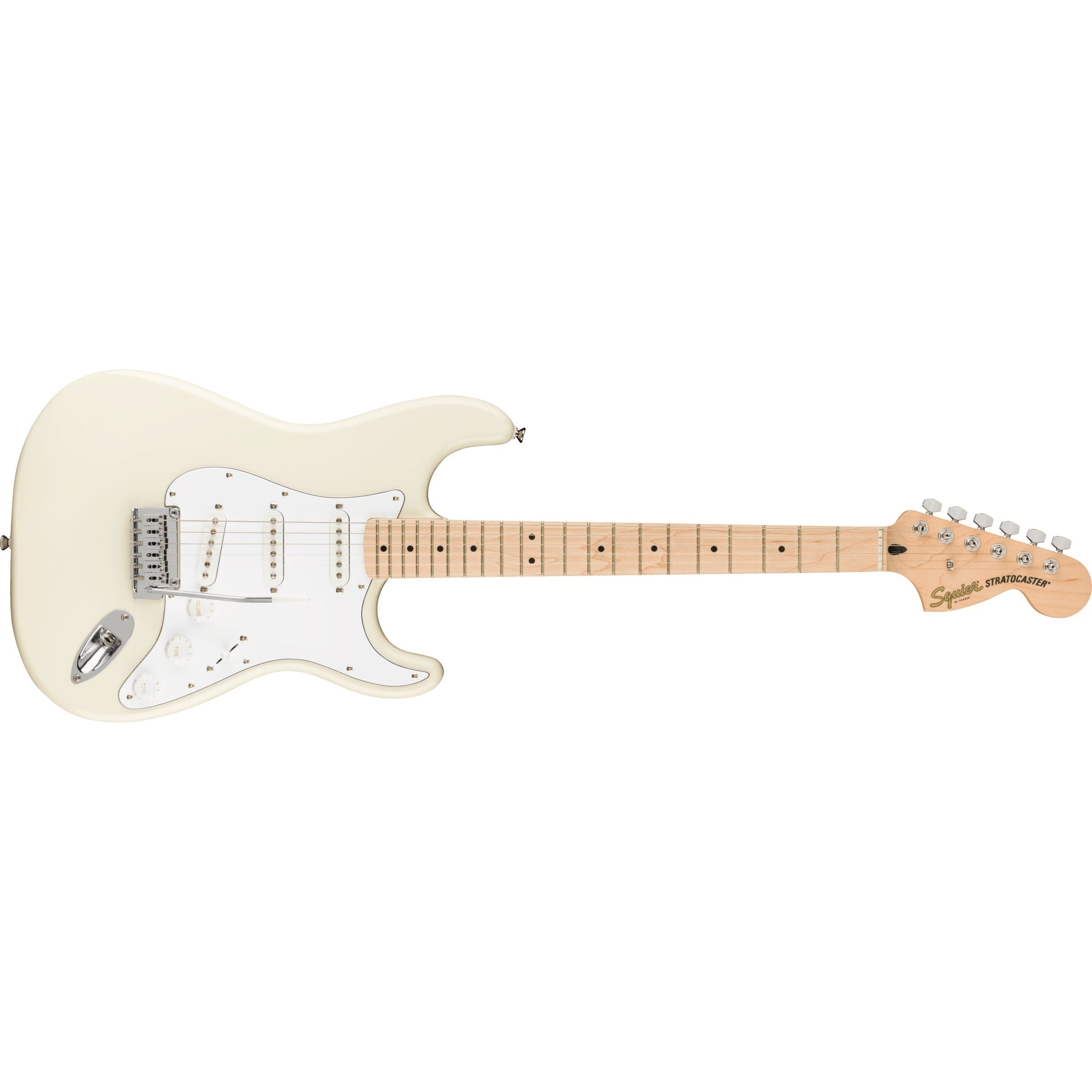 Hot Deal! Fender Squier Affinity Series Stratocaster Electric Guitar in Olympic White