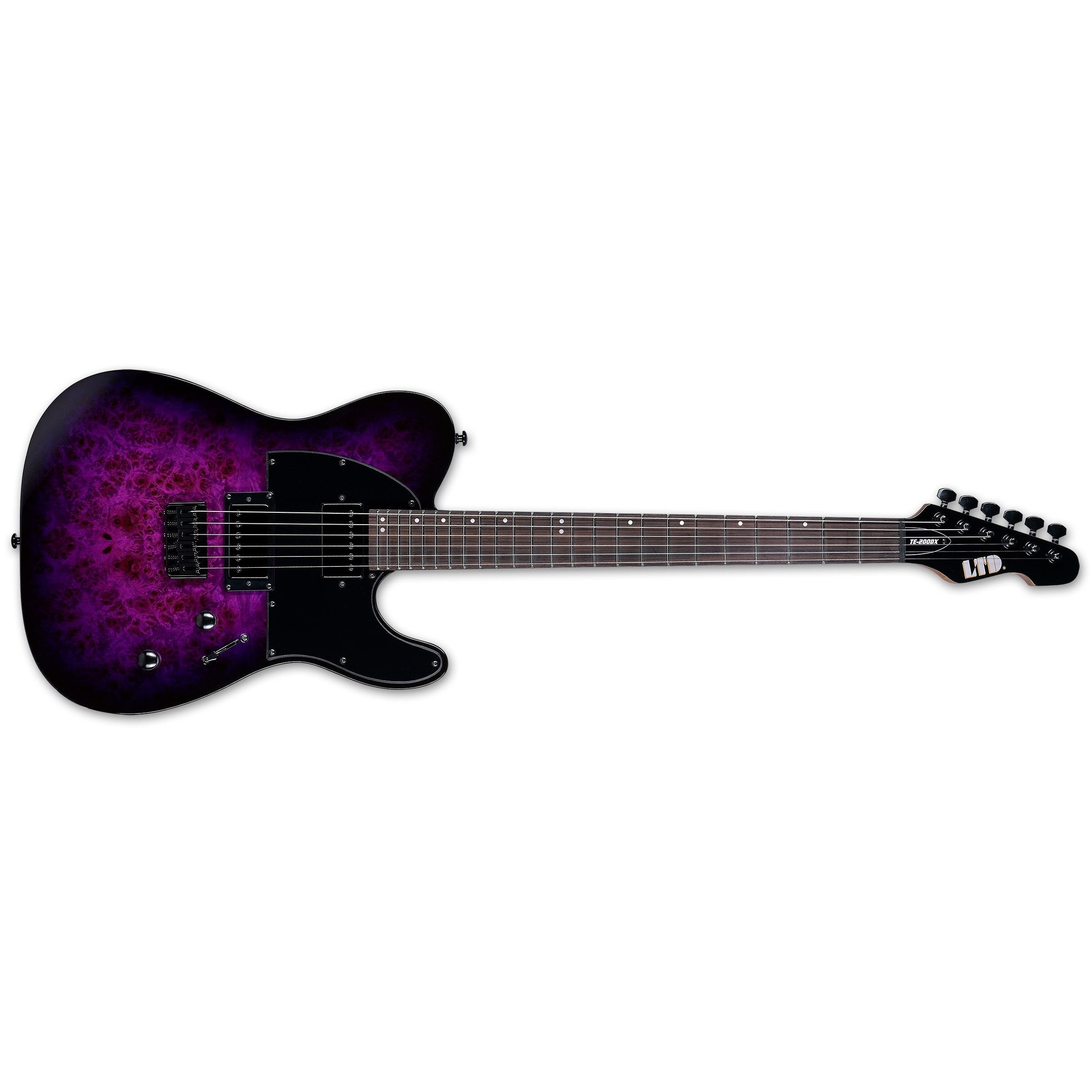 Affordable ESP LTD TE-200DX-PRB Purple Burst Electric Guitar for Musicians