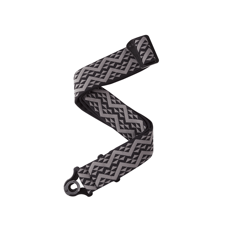 Hot Deal! Planet Waves 50mm Black Geometric Padded Auto - Lock Guitar Strap