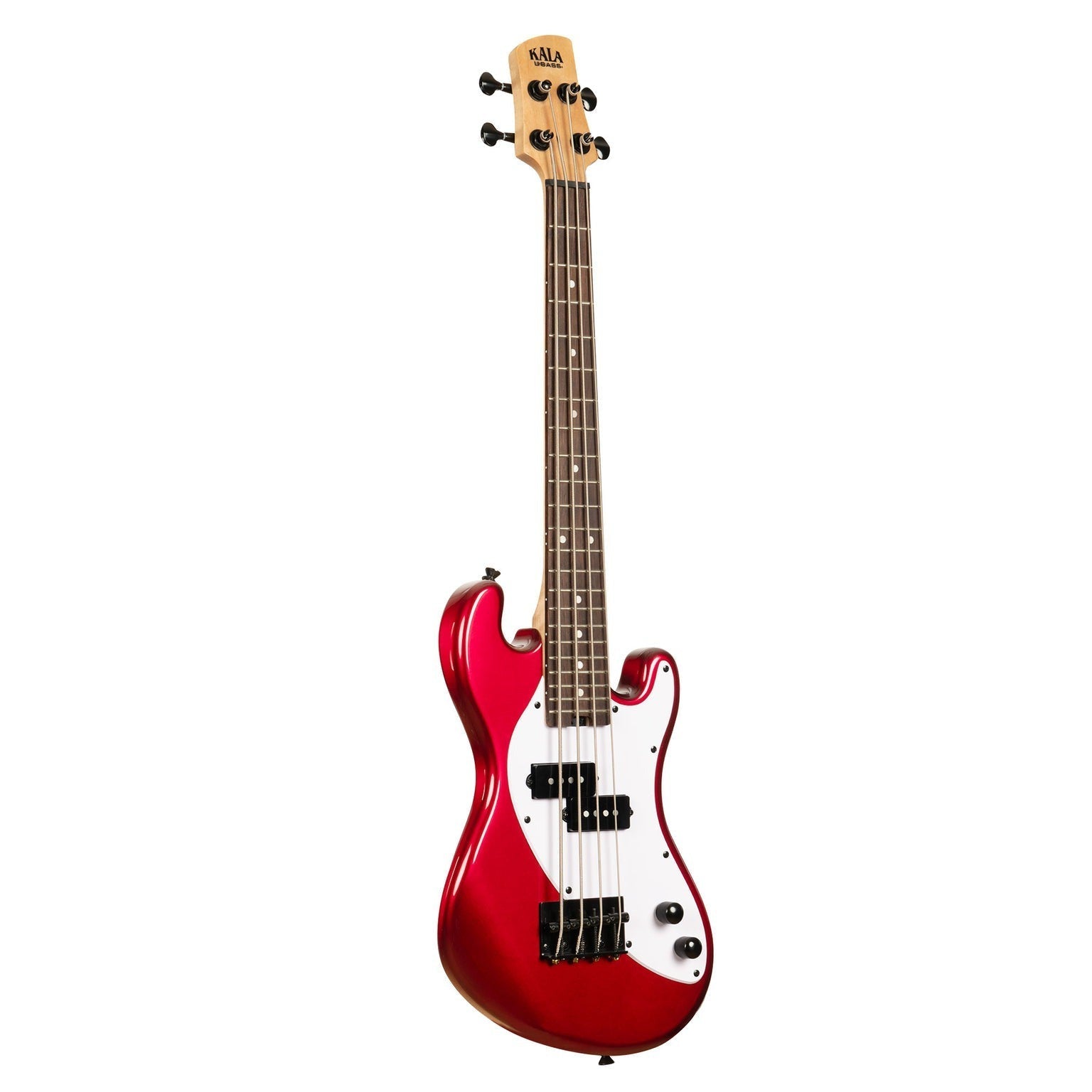 Kala 4-Strings Fretted Solid Body U-Bass in Candy Apple Red - UBASS-SB-RD-FS