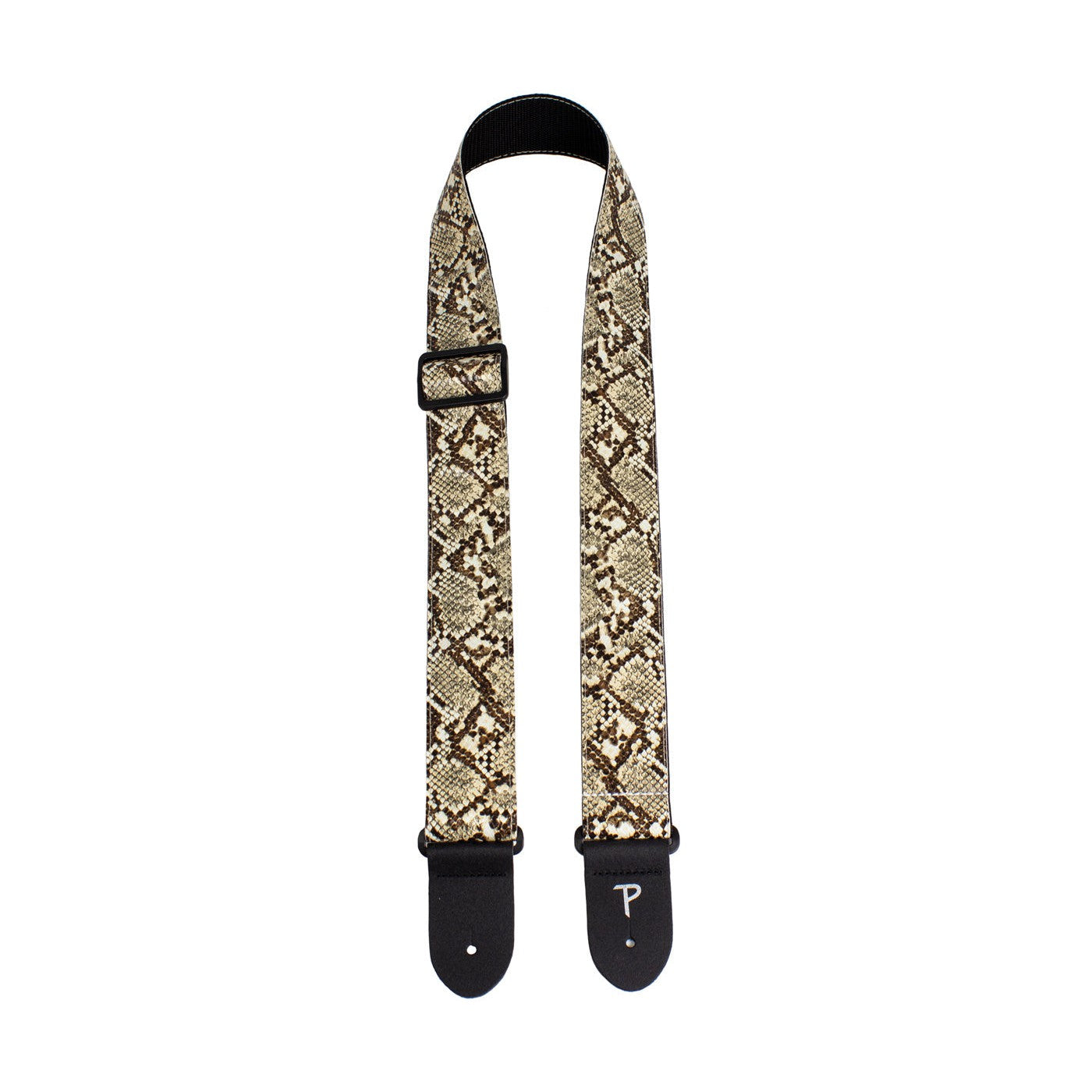 Perri's Beige 2-Inch Faux Snake Skin Guitar Strap - Model 7553