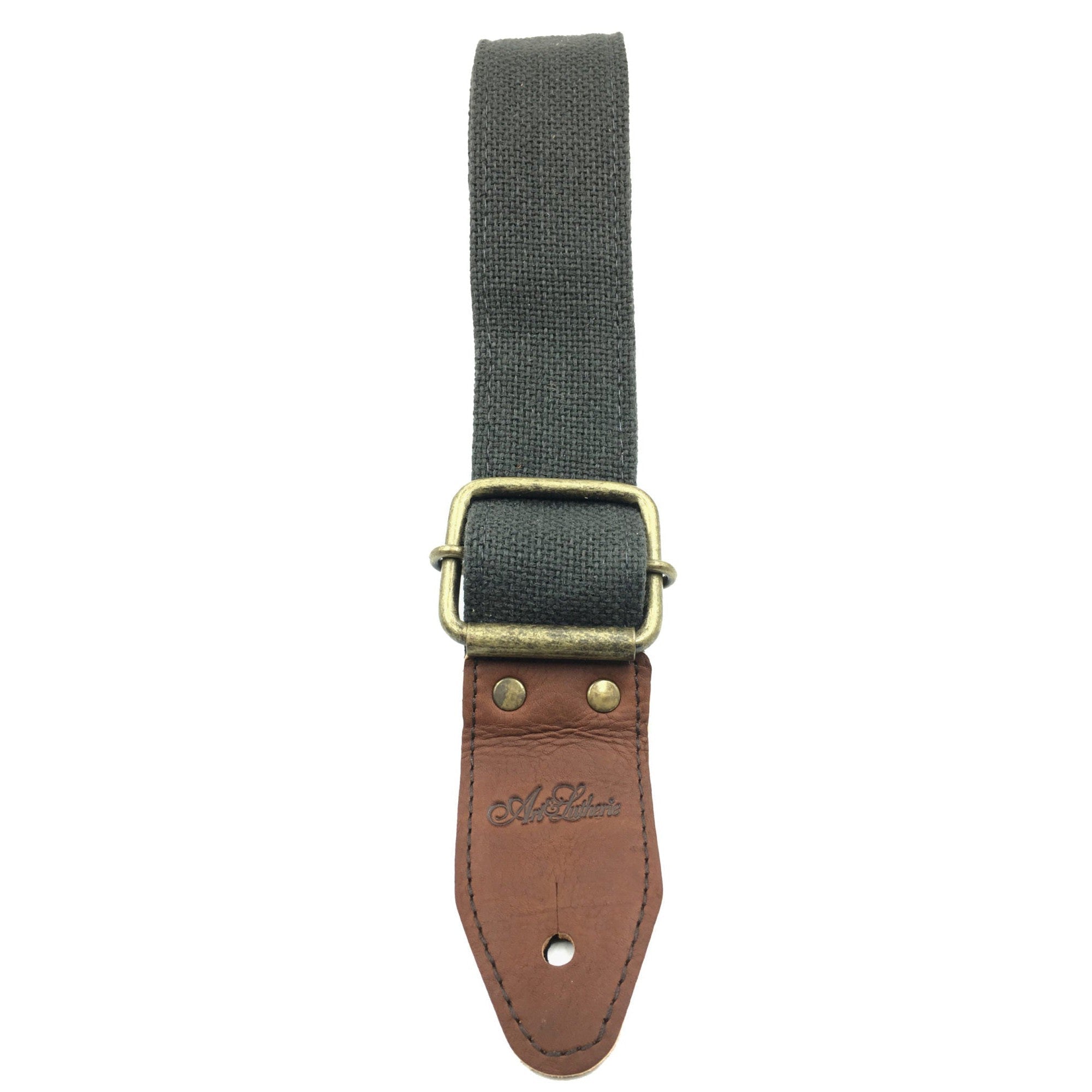 Art & Lutherie Distressed Grey Outlaw Premium Cotton Guitar Strap