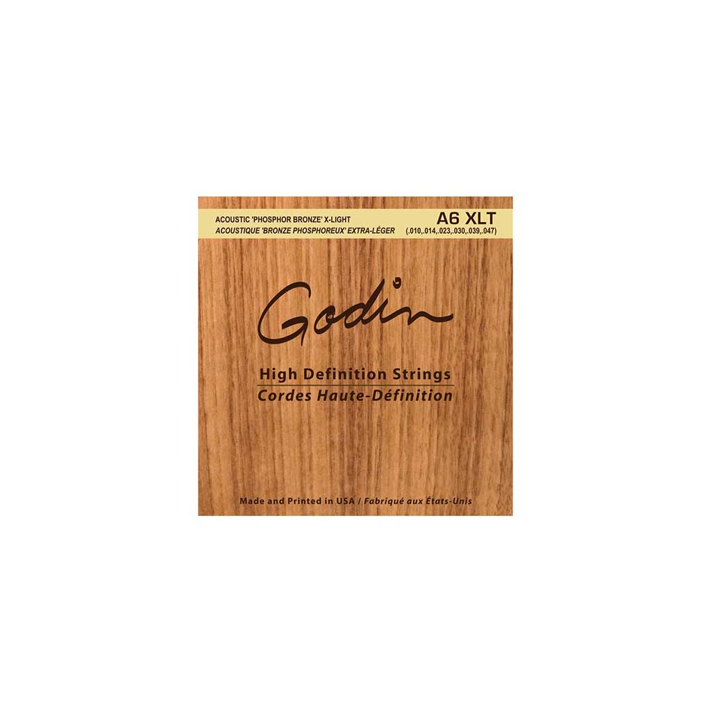 Godin A6 XLT Phosphor Bronze Extra-Light Acoustic Guitar Strings (10-47)