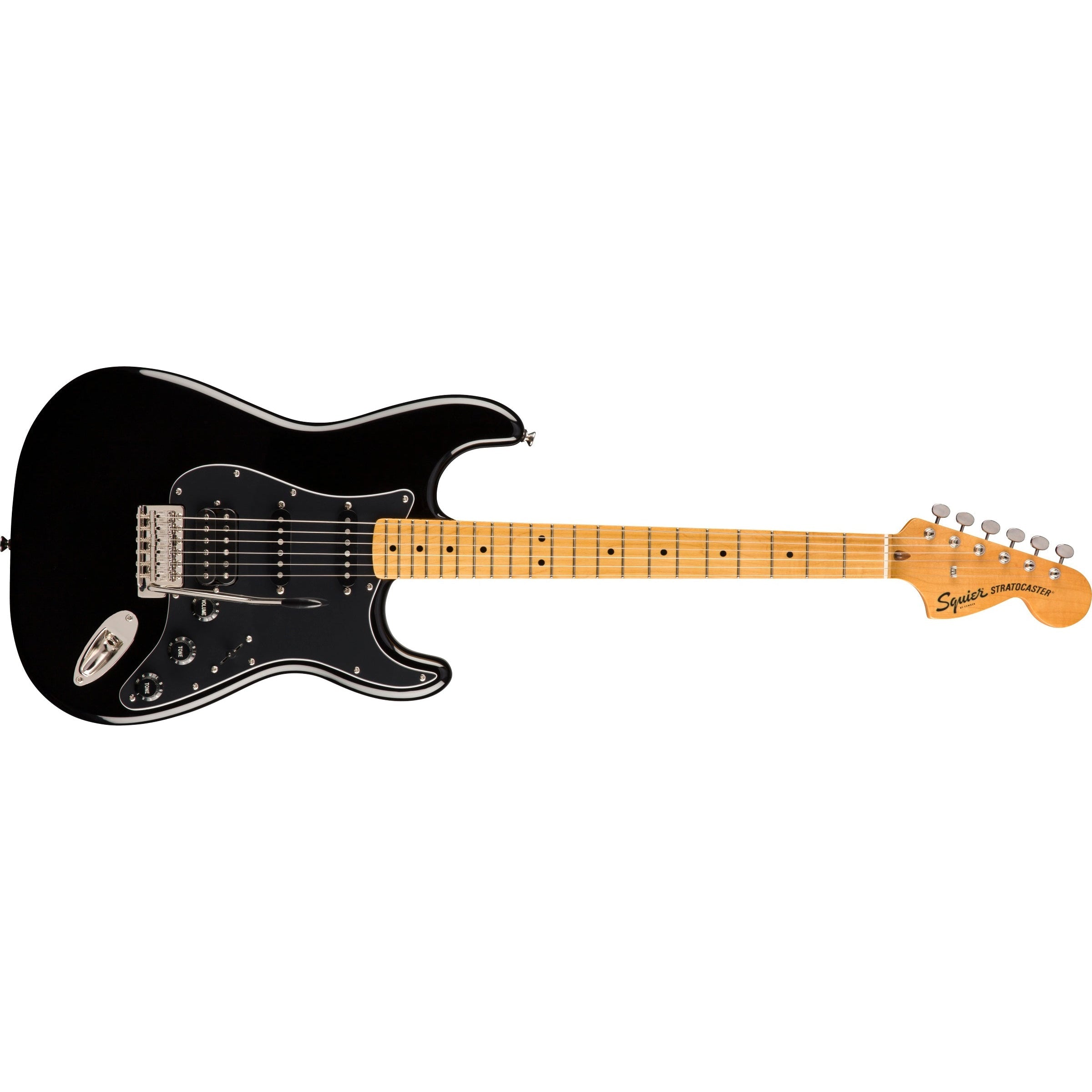 Hot Deal! Fender Squier Classic Vibe '70s HSS Stratocaster Electric Guitar - Black