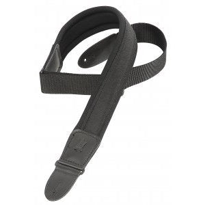 Levy's Guitar Strap: 2-1/2 Neoprene Padded with Leather Ends - Hot Deal