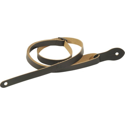 Levy's Black 1/2 Leather Adjustable Mandolin/Ukulele Strap M19LUKE