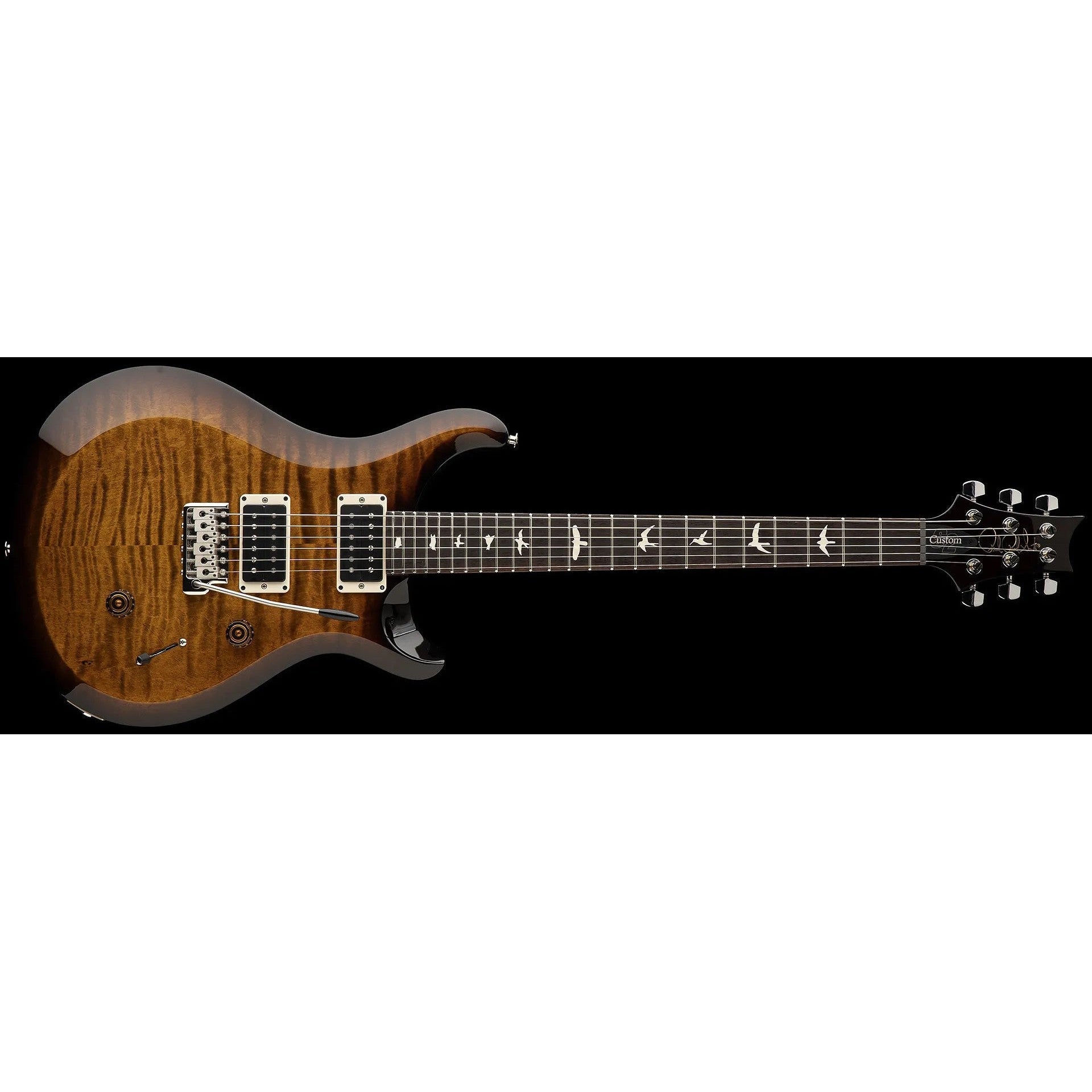 Paul Reed Smith S2 Custom 24 Black Amber Electric Guitar with Gig Bag - Exclusive Offer