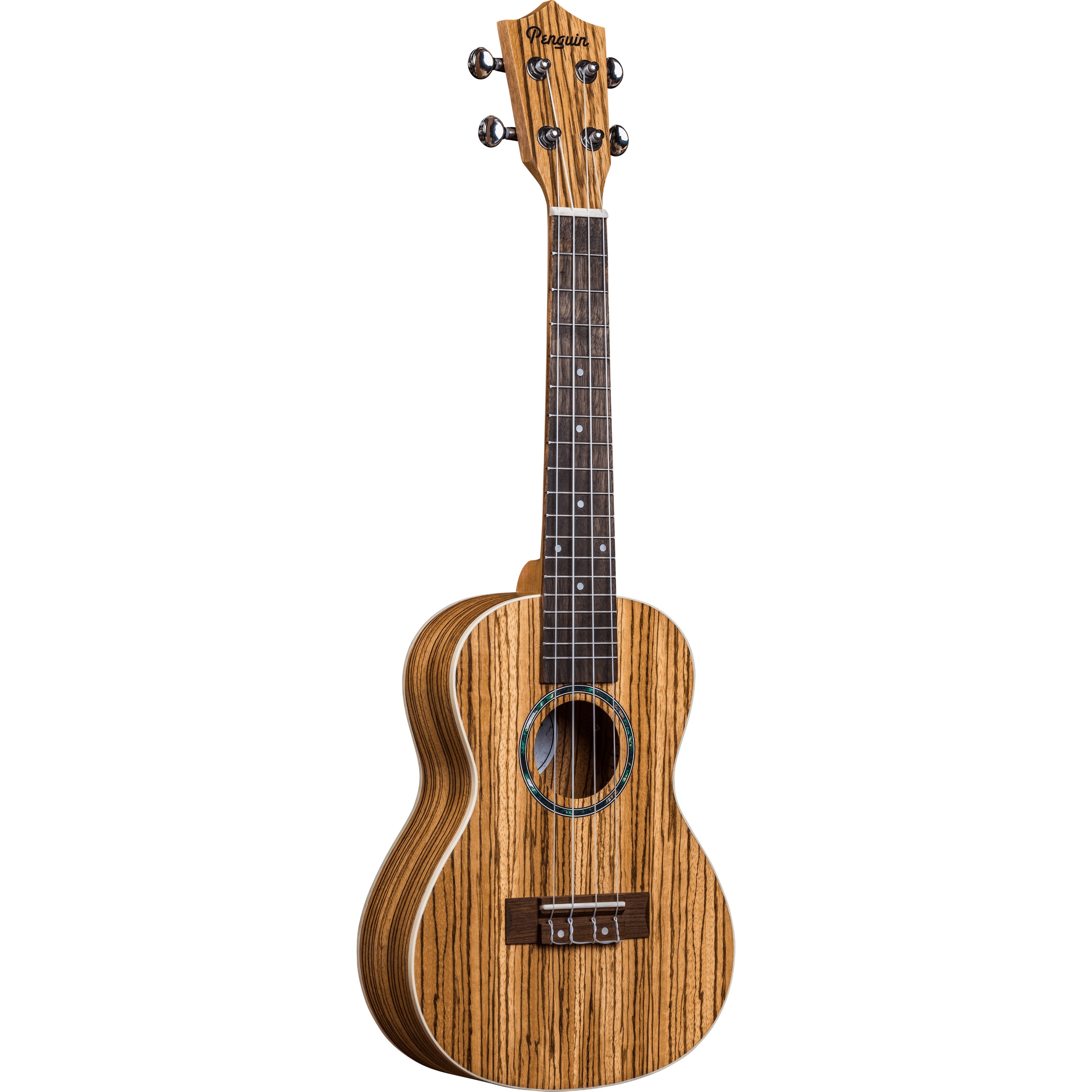 Hot Deal! Amahi PGUK330C Penguin Classic Zebrawood Concert Ukulele with Gig Bag