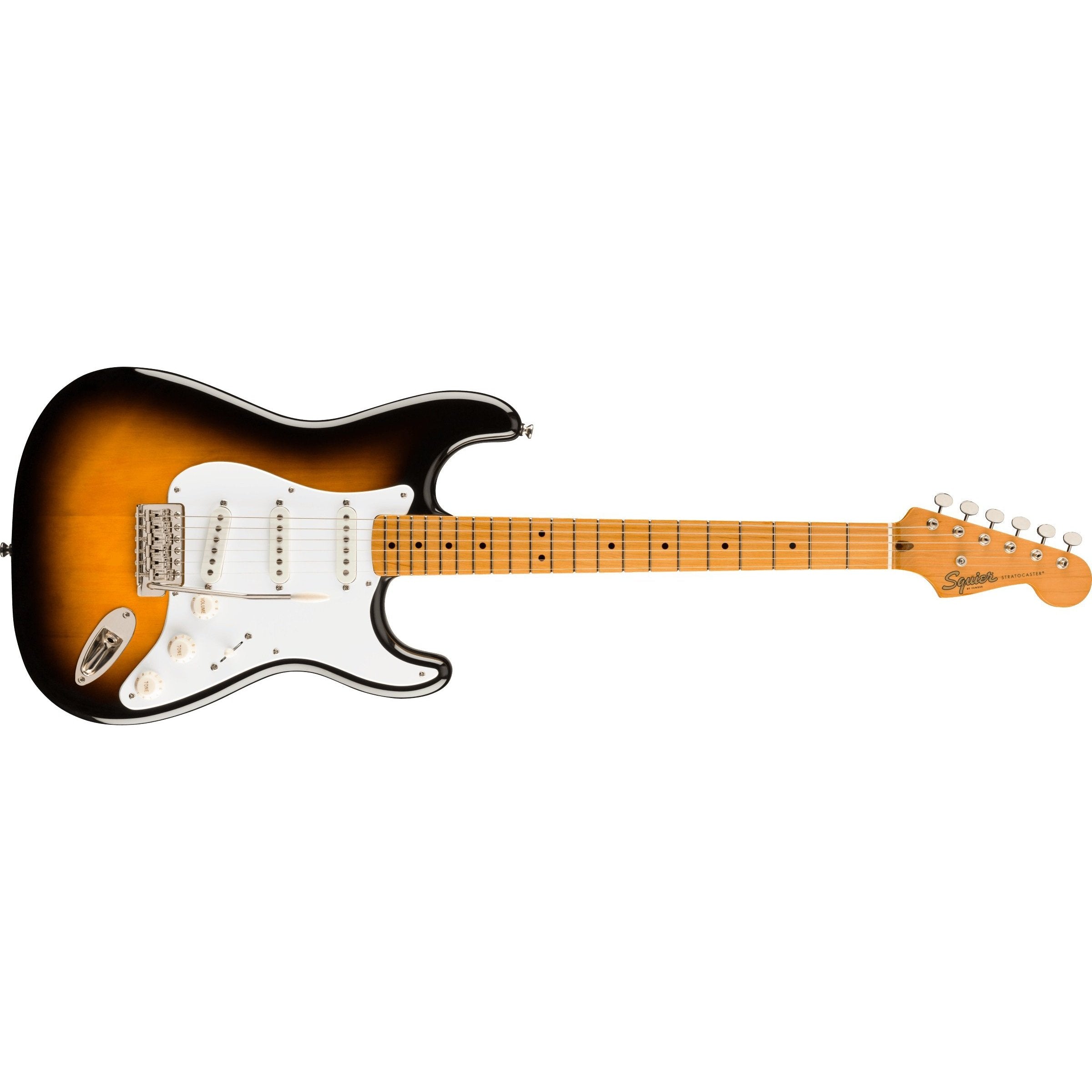 Hot Deal! Fender Squier Classic Vibe '50s Stratocaster Electric Guitar in 2 - Color Sunburst