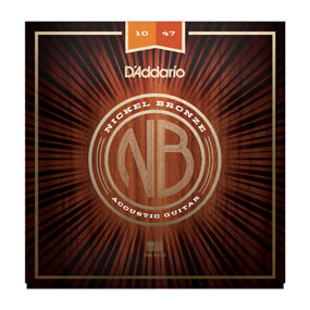 Hot Sale! D'Addario NB1047 Extra Light 10 - 47 Nickel Bronze Acoustic Guitar Strings for Beginners