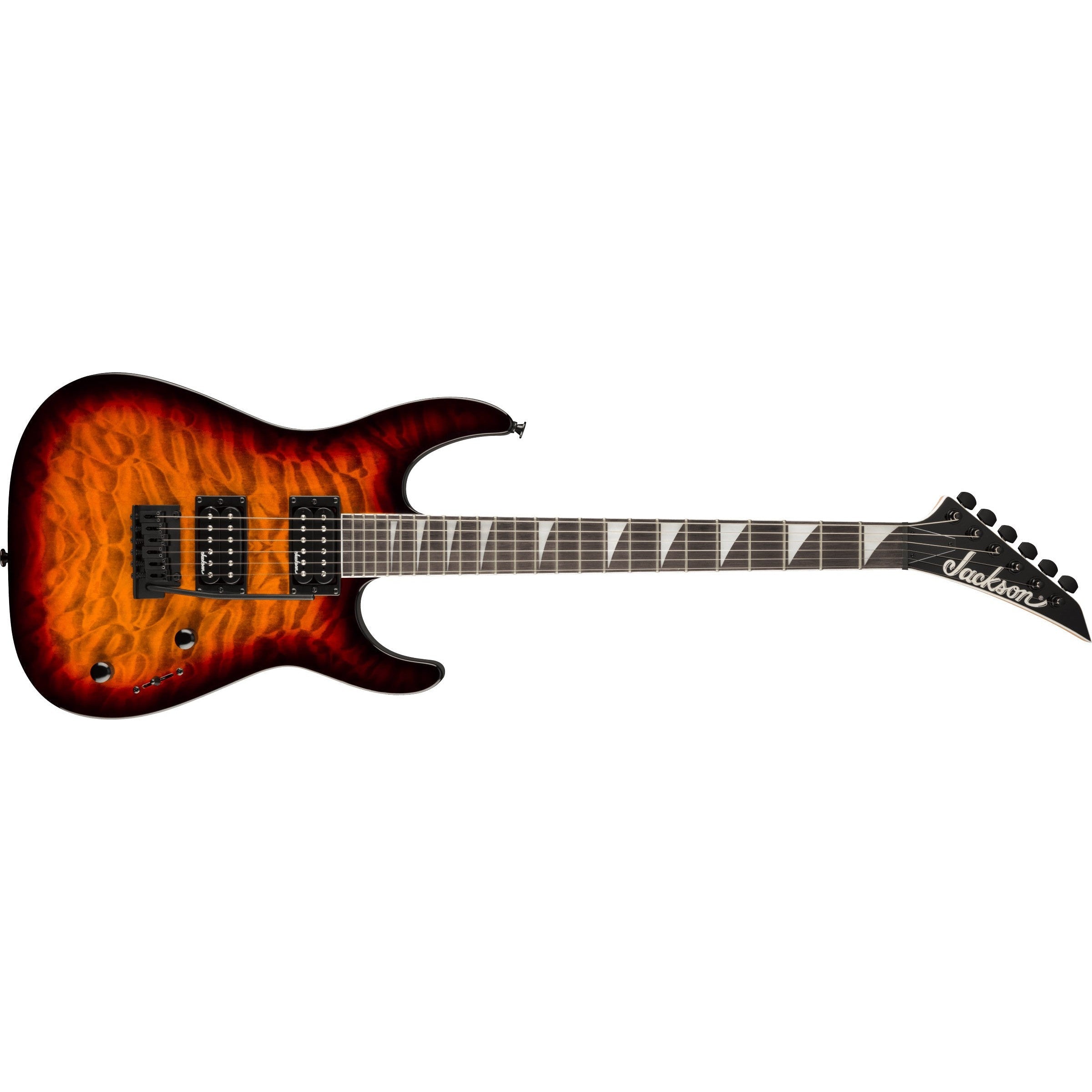 Jackson JS20 DKQ 2PT Dinky Electric Guitar in Transparent Tobacco Burst