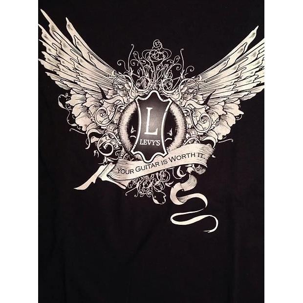 Hot Deal! Levy's Wings Logo Black Large Men's T-Shirt