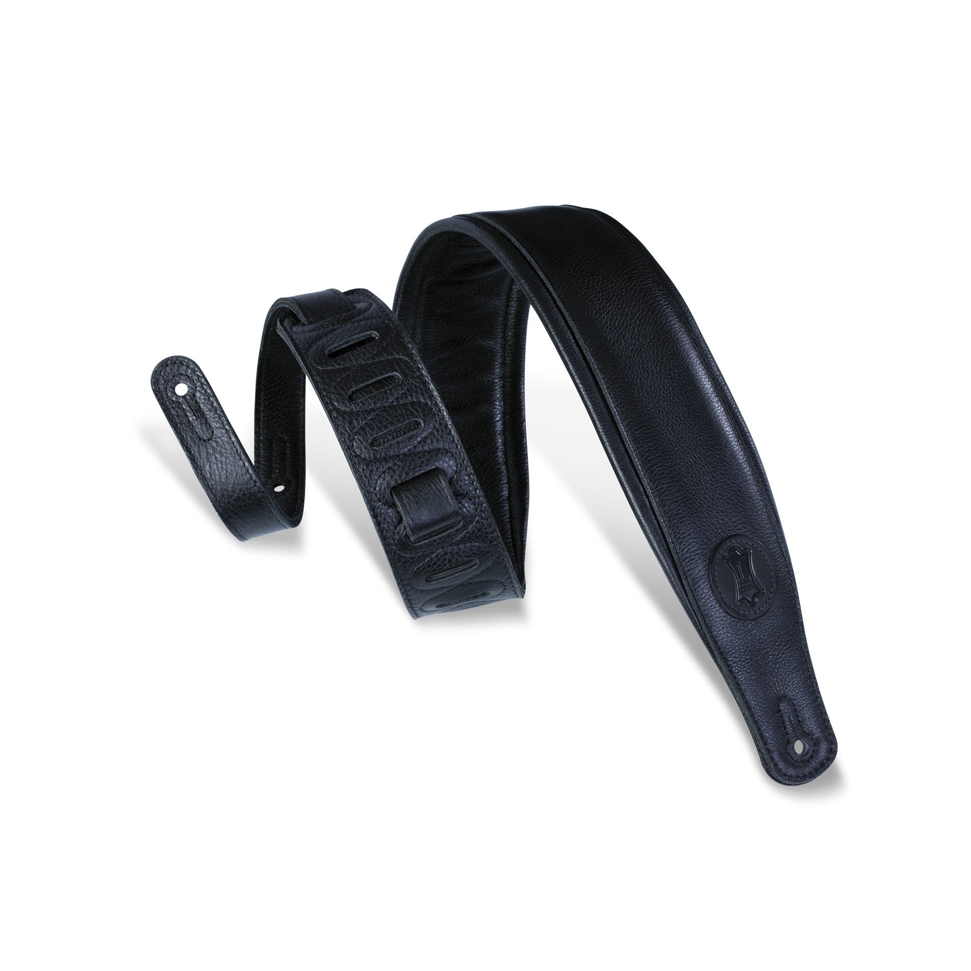 Levy's 3-Inch Wide Black Garment Leather Adjustable Guitar Strap - Great Deal!