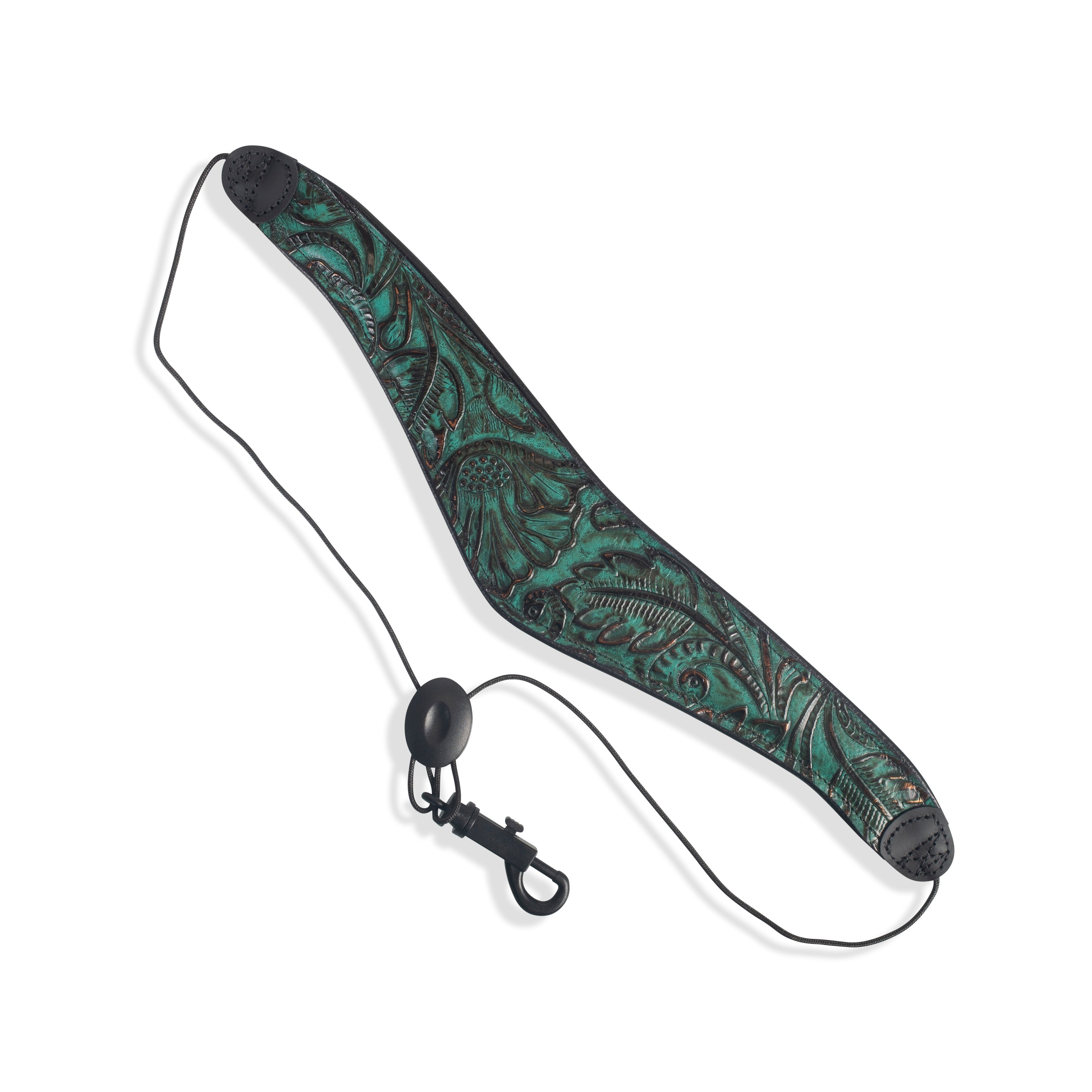 Levy's Luxury 2.5-Inch Top Grain Leather Green Saxophone Strap - Great Deal