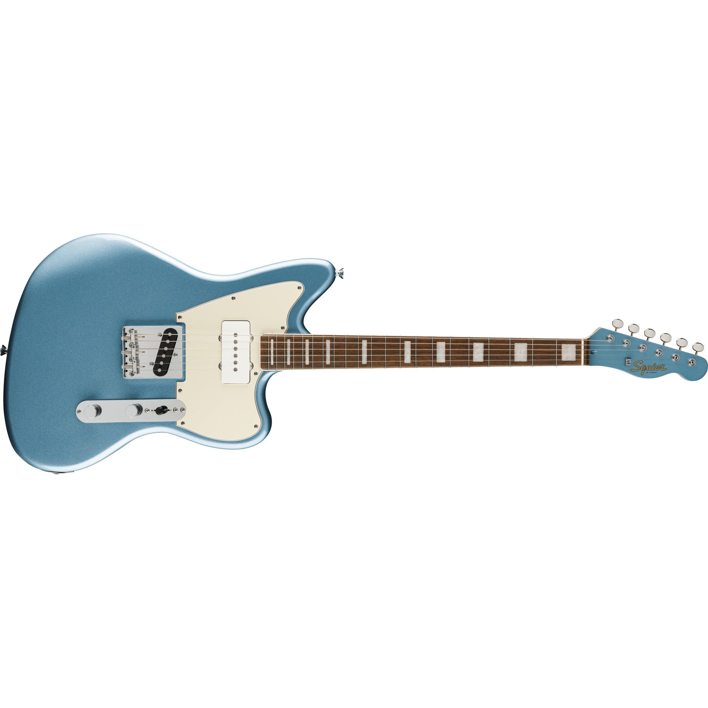 Fender Paranormal Offset Telecaster SJ Limited Edition Electric Guitar in Iced Blue Metallic