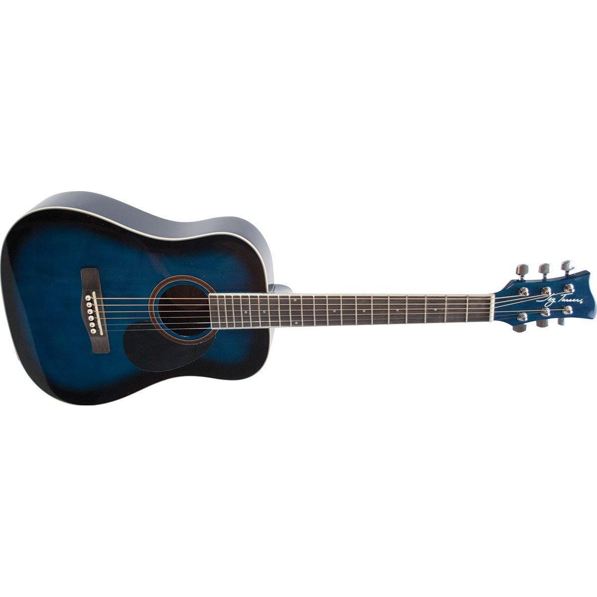 Hot Deal! Jay Turser 3/4 Size Blue Sunburst Acoustic Guitar JTA523-BLSB