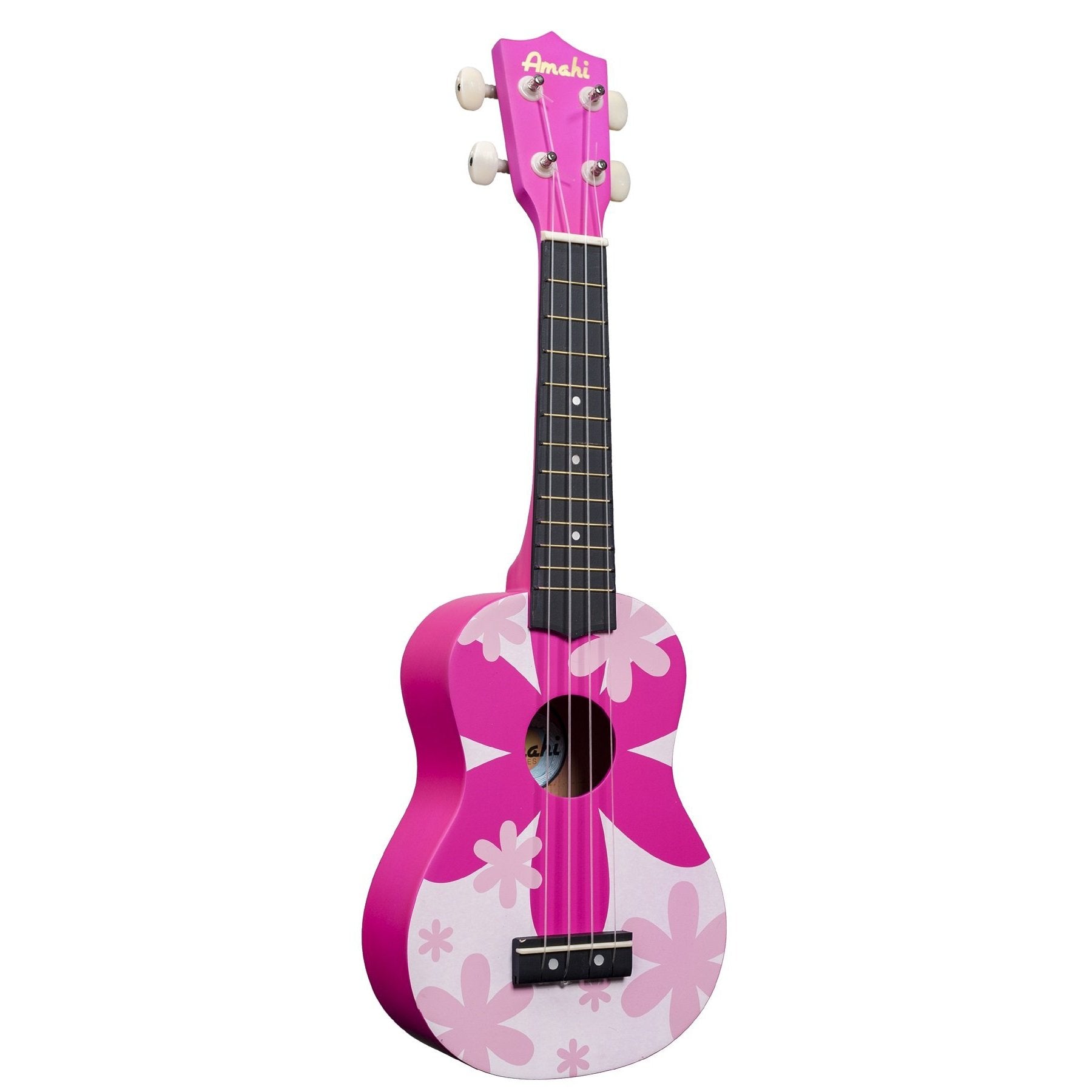 Hot Sale! Amahi Soprano Ukulele with Gig Bag - Pink Flower Design
