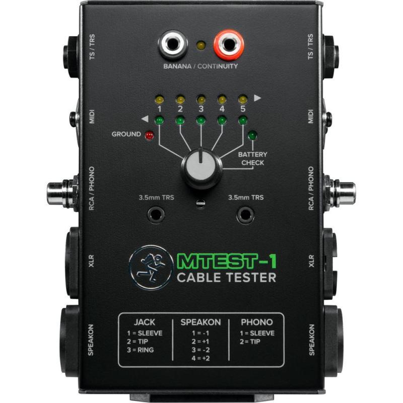 Mackie Handy MTest-1 Cable Tester for Various Connectors