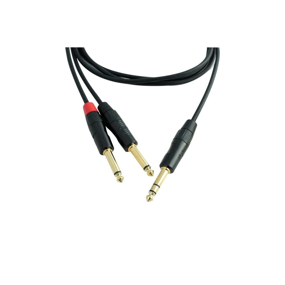 Hot Sale! Digiflex Performance Series 6ft Adapter Cable: 1/8 TRS Male to 2x1/4 TS Male