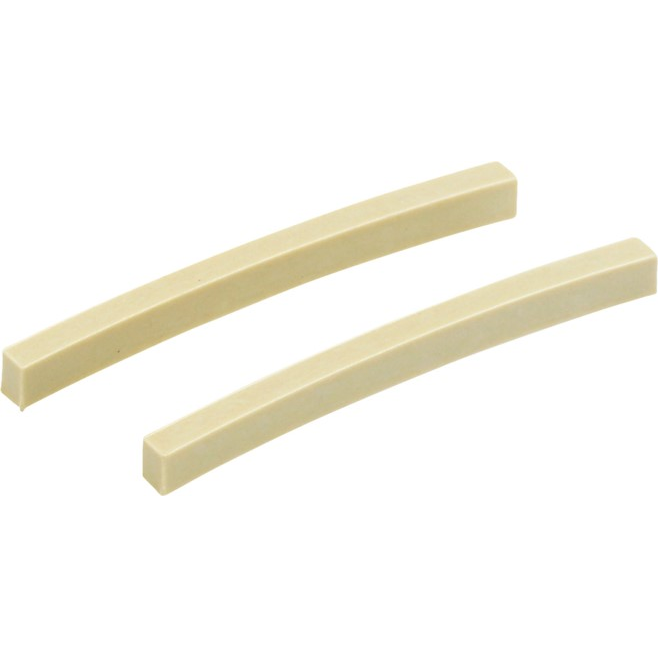 2-Pack of High-Quality Fender Bone-Like Melamine Nut Blanks