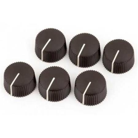 6-Pack Dark Brown Fender Pure Vintage Amplifier Control Knobs