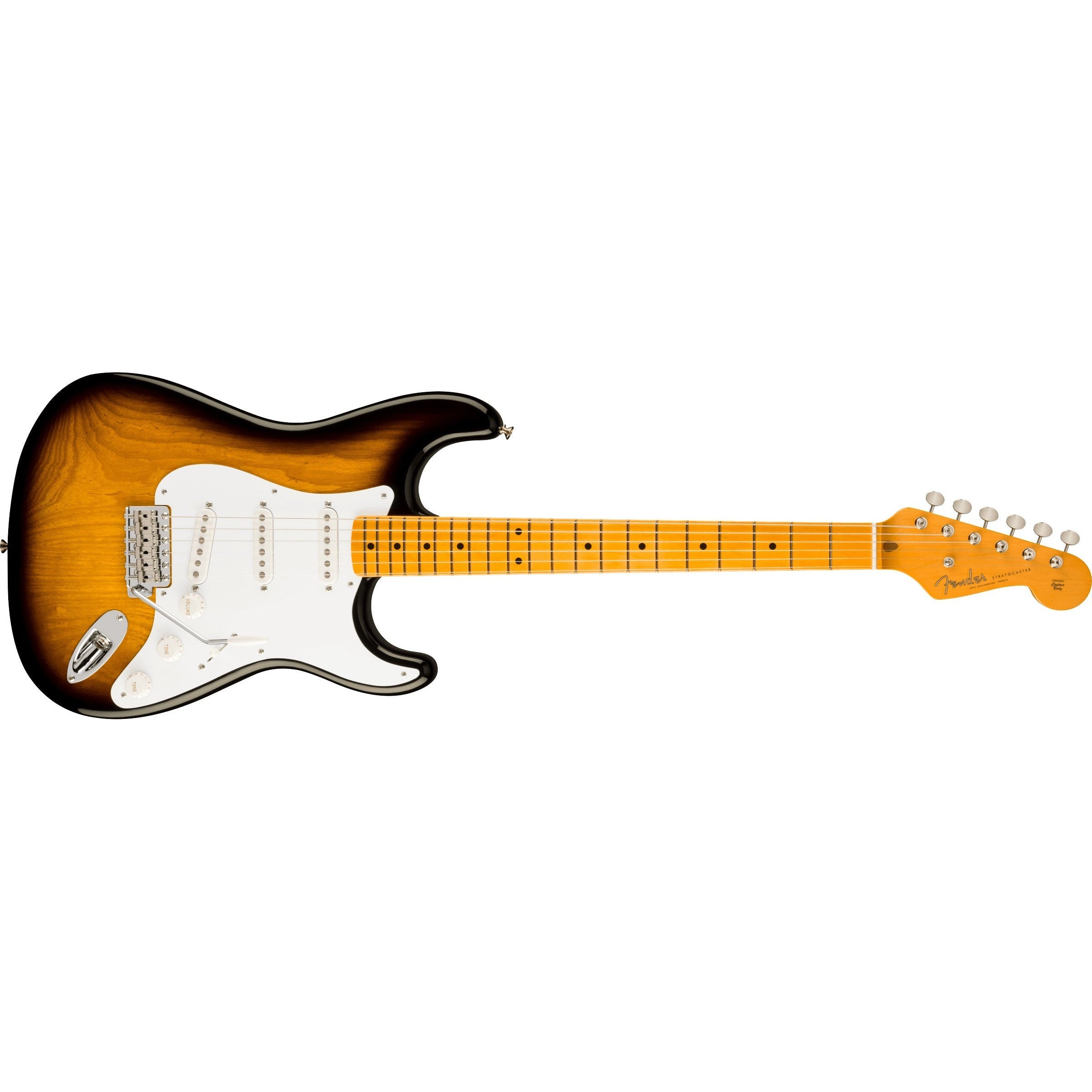 Fender 70th Anniversary American Vintage II 1954 Stratocaster Electric Guitar - 2 - Color Sunburst with Hardshell Case