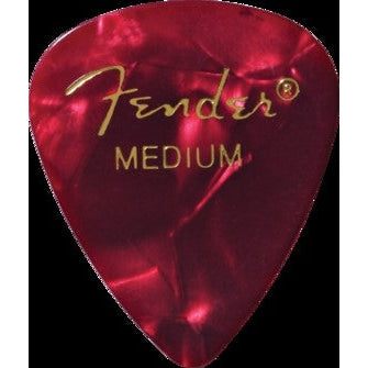 Fender Premium 12-Pack Medium Red Moto Celluloid Guitar Picks