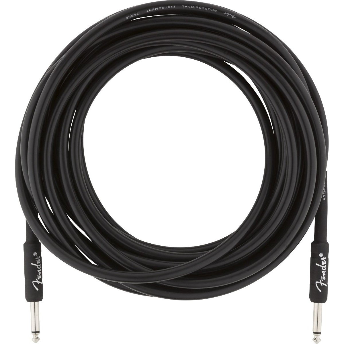 Get 25ft Black Fender Professional Instrument Cable 1/4 Male to 1/4 Male for Reliable Use