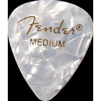Fender Premium 12-Pack Medium White Moto Celluloid Guitar Picks
