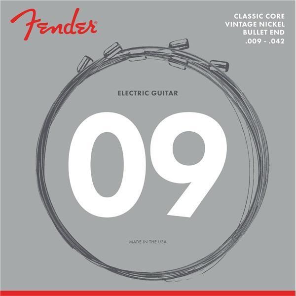 Fender 3155L Classic Core Electric Guitar Strings - Light 09 - 42, Vintage Nickel Bullet End