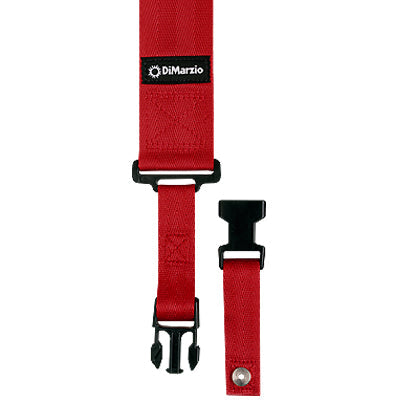 Hot Sale! DiMarzio Red Nylon ClipLock Quick - Release Guitar Strap for Easy Instrument Switching