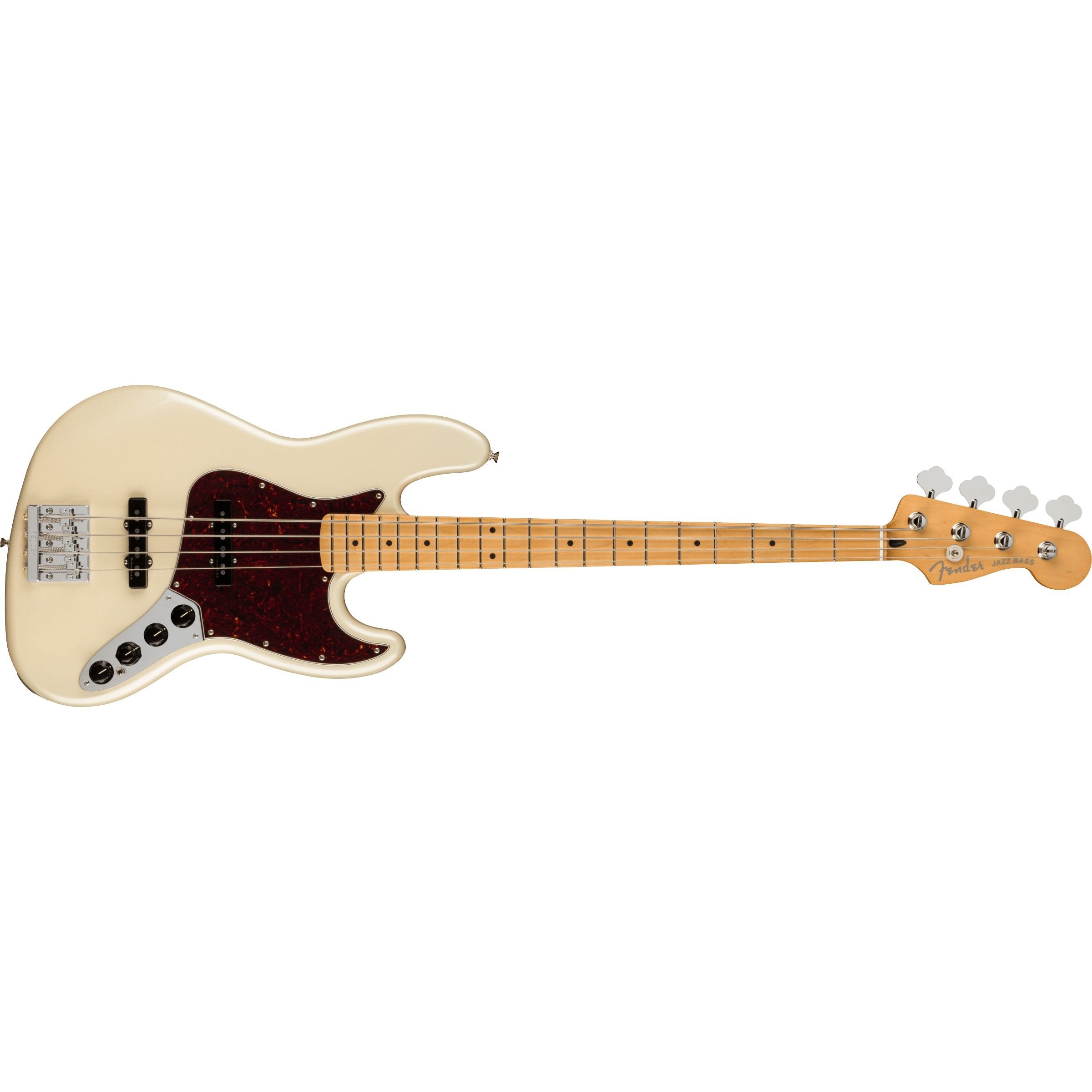 Hot Deal! Fender Player Plus Jazz Bass Guitar in Olympic Pearl with Deluxe Gig Bag