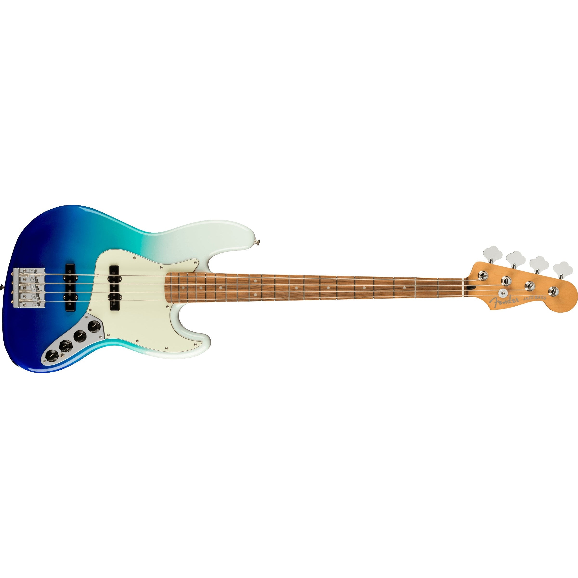 Fender Player Plus Jazz Bass Guitar in Belair Blue with Deluxe Gig Bag