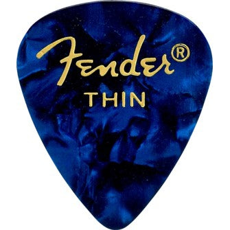 Fender Premium Blue Moto Thin Celluloid Picks - 12 Pack