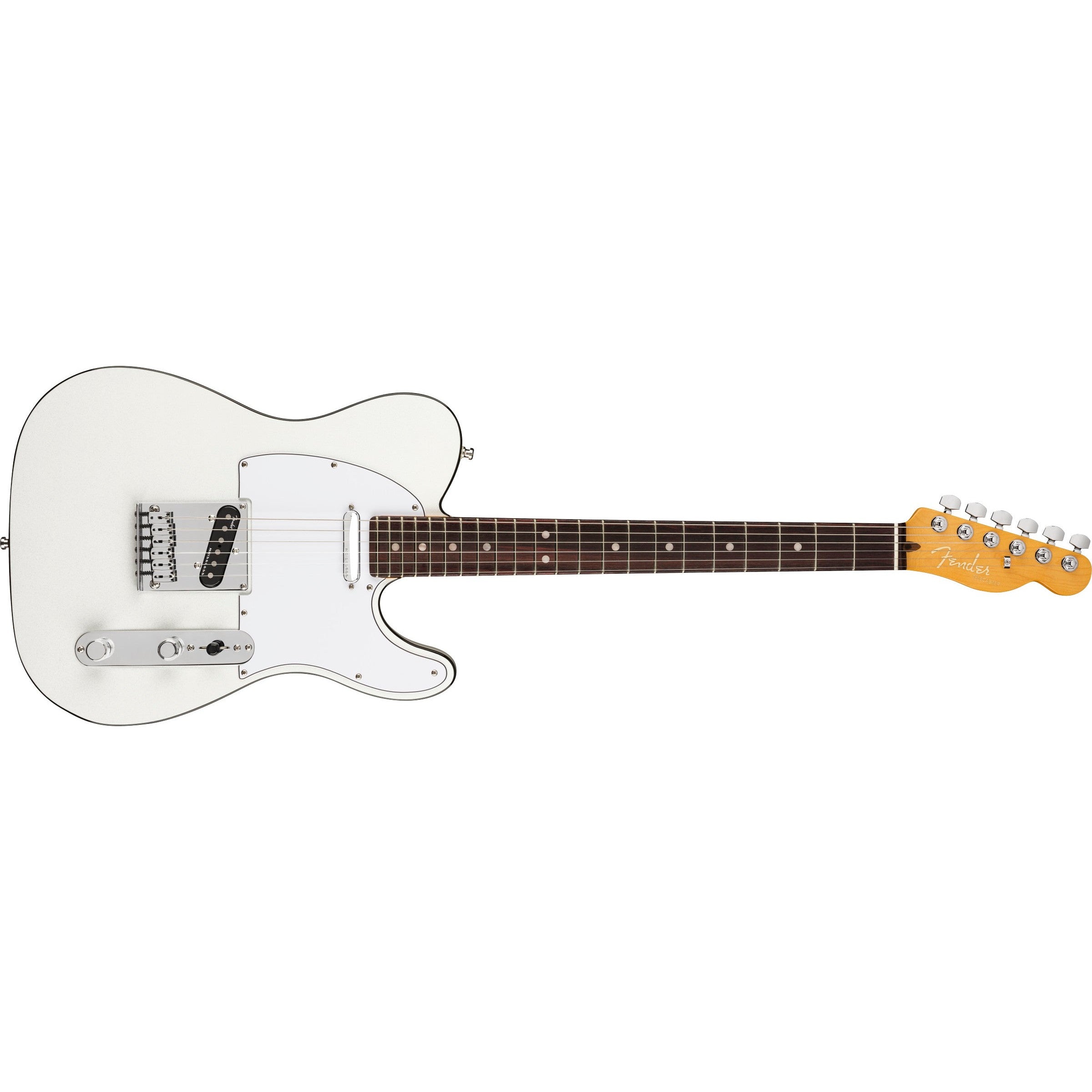 Hot Deal! Fender American Ultra Right-Handed Arctic Pearl Telecaster Electric Guitar with Elite Case
