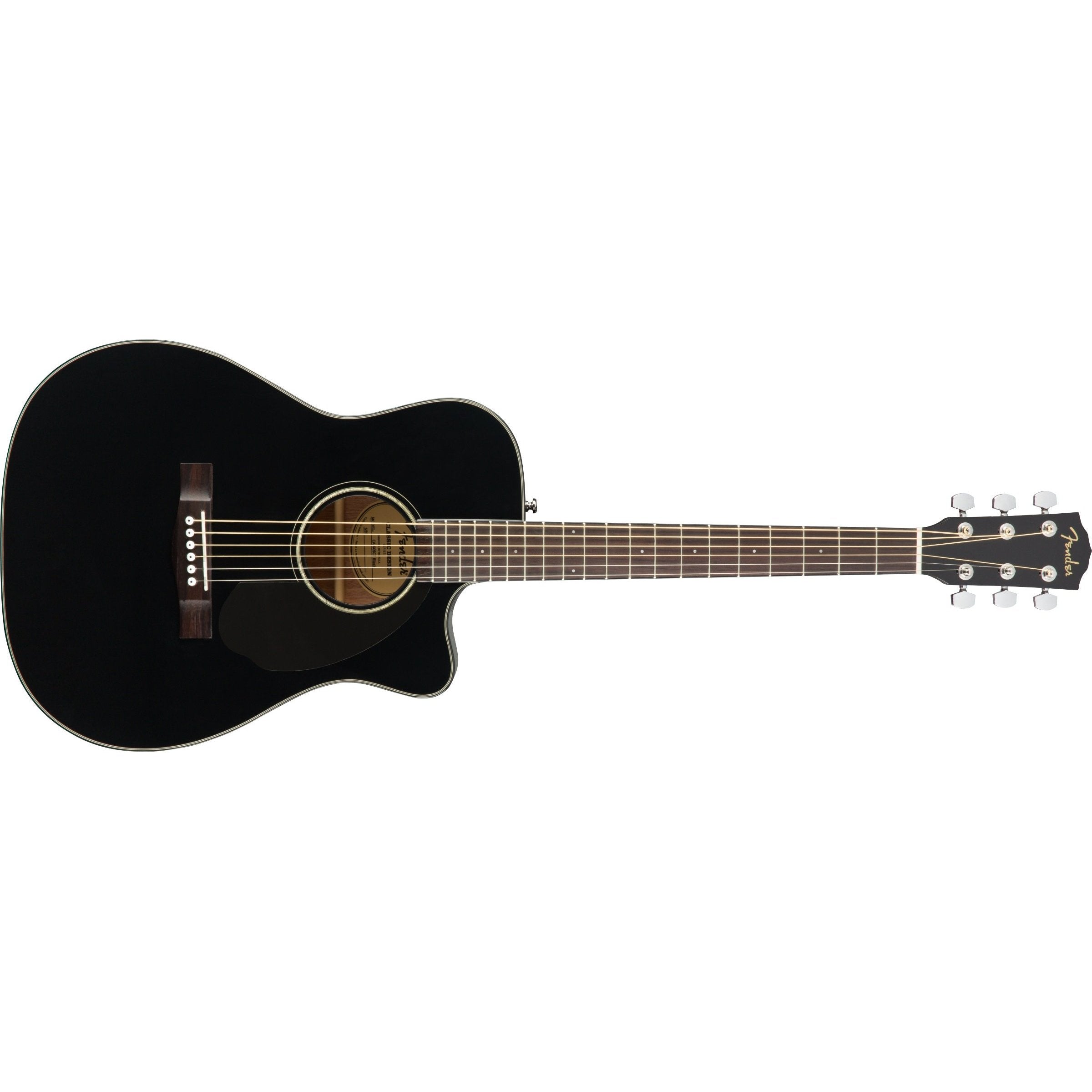 Hot Deal! Fender Black CC-60SCE Concert Acoustic/Electric Guitar for Beginner to Intermediate Players