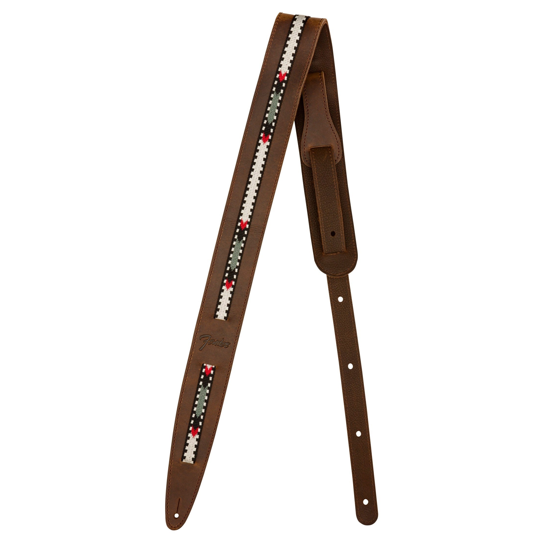 Hot Sale! Fender Paramount Brown Leather Guitar Strap for Vintage Instrument Lovers