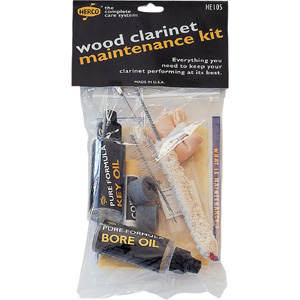 Hot Sale! Herco HE105 Comprehensive Wood Clarinet Maintenance Kit