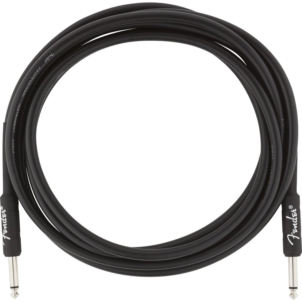 Fender 10ft Black Professional Series 1/4 Male - 1/4 Male Instrument Cable