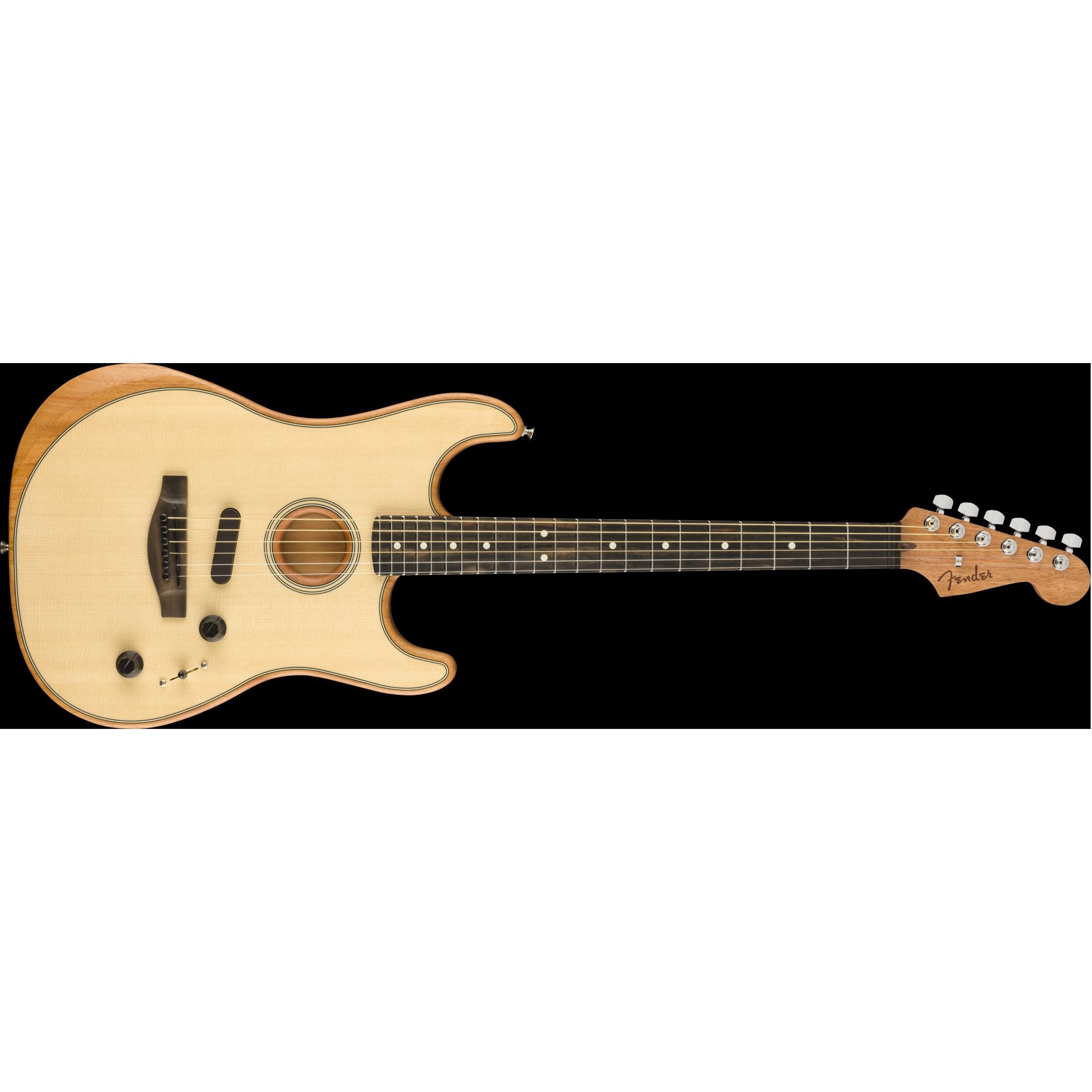 Fender American Acoustasonic Stratocaster Acoustic/Electric Guitar with Gig Bag - Natural - Limited Offer